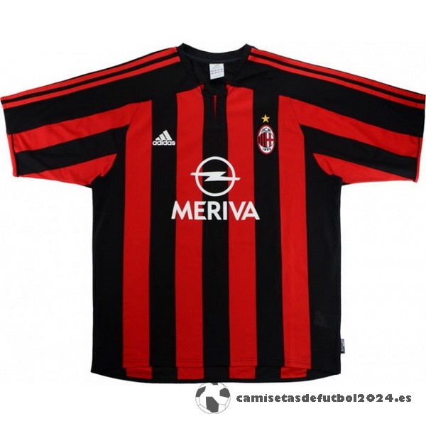 Casa Camiseta AC Milan Retro 2003 2004 Rojo Venta Replicas