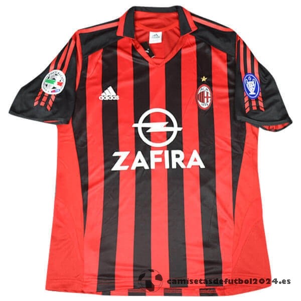 Casa Camiseta AC Milan Retro 2005 2006 Rojo Venta Replicas