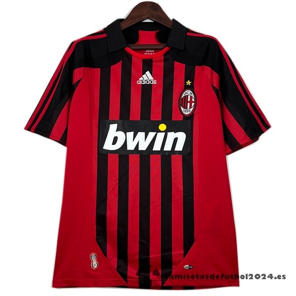 Casa Camiseta AC Milan Retro 2007 2008 Rojo Venta Replicas