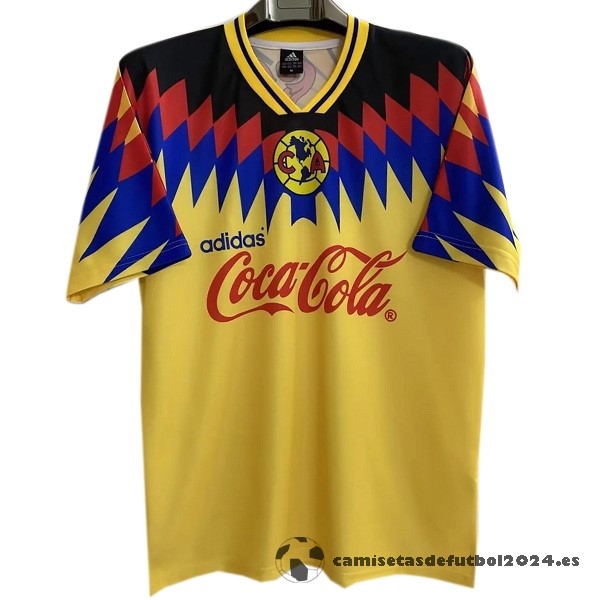 Casa Camiseta América Retro 1995 Amarillo Venta Replicas
