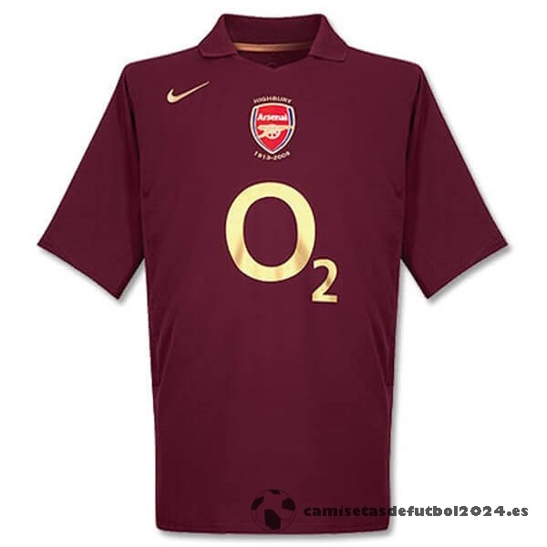 Casa Camiseta Arsenal Retro 2005 06 Borgona Venta Replicas