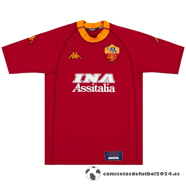 Casa Camiseta As Roma Retro 2000 2001 Rojo Venta Replicas