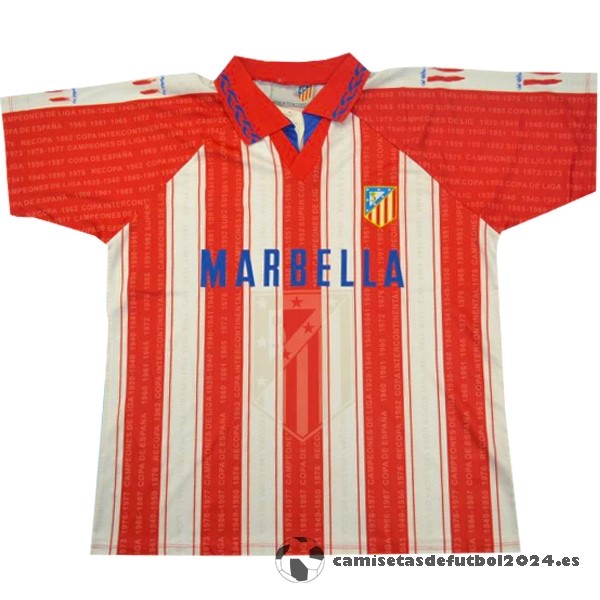 Casa Camiseta Atlético Madrid Retro 1995 1996 Rojo Venta Replicas