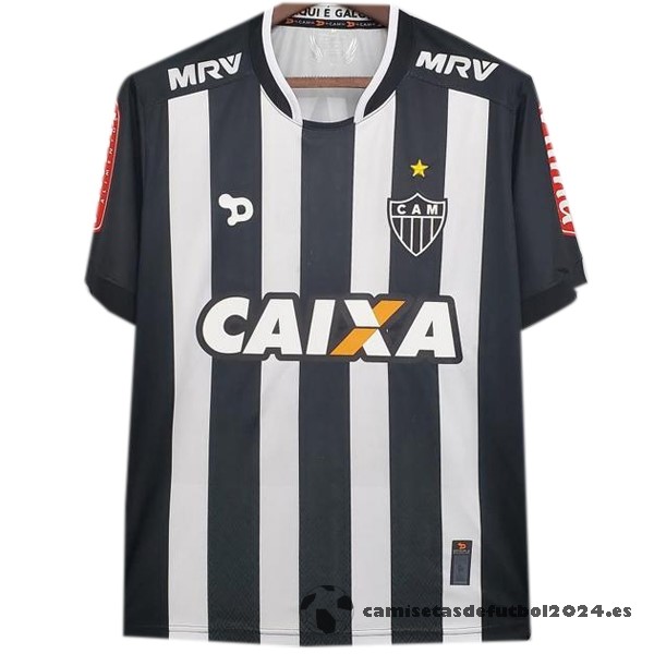 Casa Camiseta Atlético Mineiro Retro 2016 2017 Negro Blanco Venta Replicas