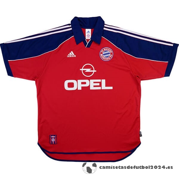 Casa Camiseta Bayern Múnich Retro 1999 2001 Rojo Venta Replicas