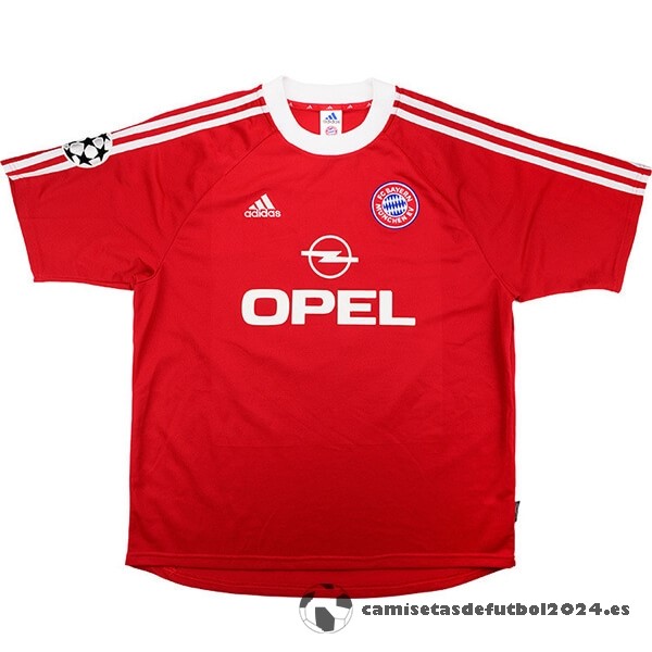 Casa Camiseta Bayern Múnich Retro 2001 2002 Rojo Venta Replicas