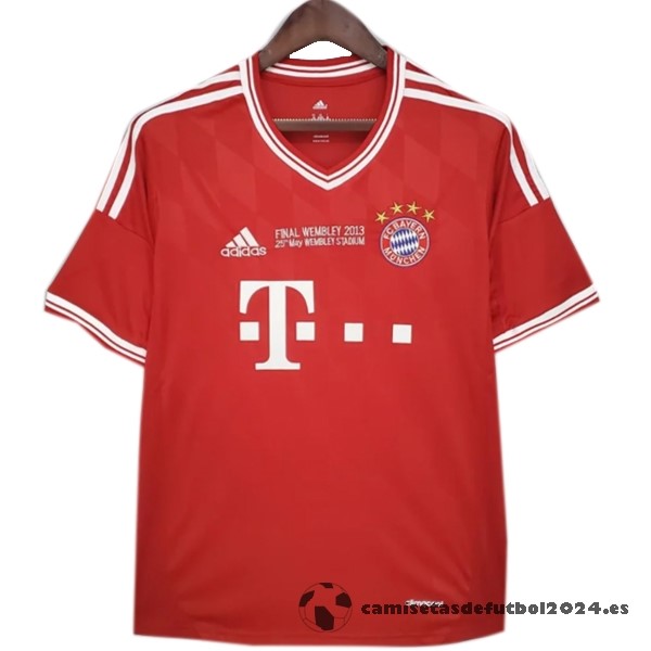 Casa Camiseta Bayern Múnich Retro 2013 2014 I Rojo Venta Replicas