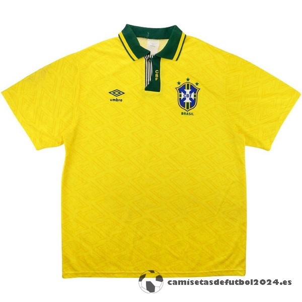Casa Camiseta Brasil Retro 1991 1993 Amarillo Venta Replicas