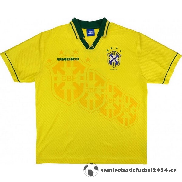 Casa Camiseta Brasil Retro 1994 1997 Amarillo Venta Replicas