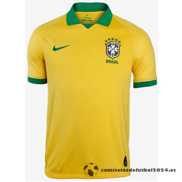 Casa Camiseta Brasil Retro 2019 Amarillo Venta Replicas