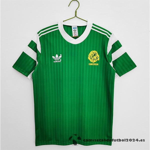 Casa Camiseta Camerún Retro 1990 Verde Venta Replicas