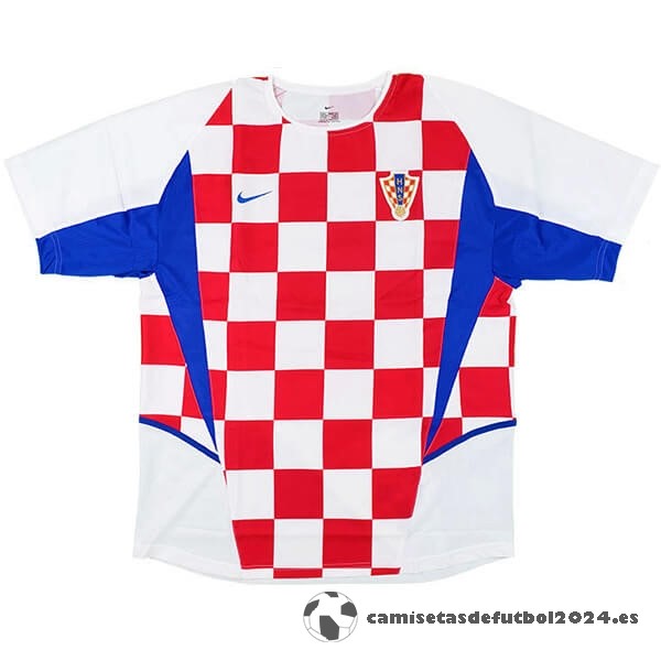 Casa Camiseta Croacia Retro 2002 Blanco Rojo Venta Replicas