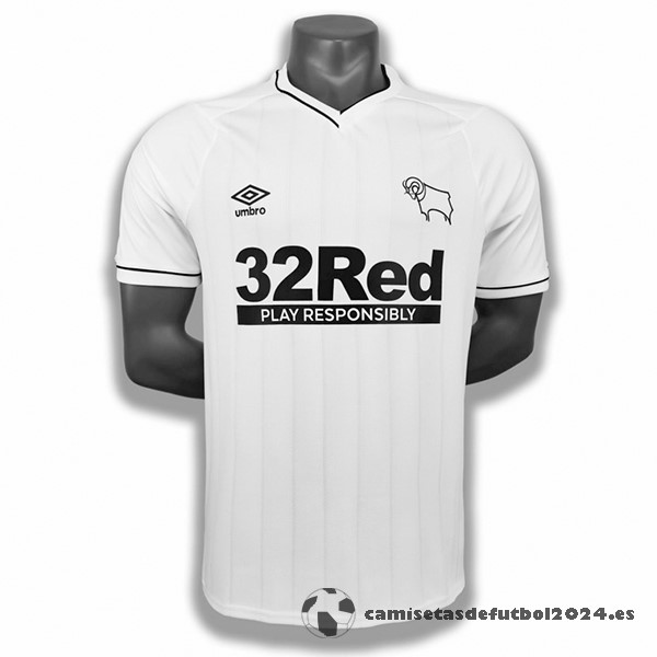 Casa Camiseta Derby County Retro 2020 2021 Blanco Venta Replicas