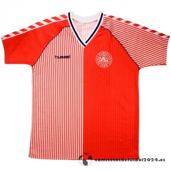 Casa Camiseta Dinamarca Retro 1986 Rojo Venta Replicas