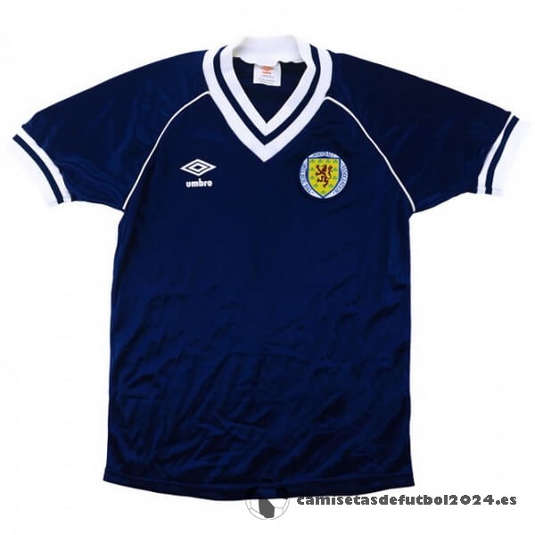 Casa Camiseta Escocia Retro 1982 Azul Venta Replicas