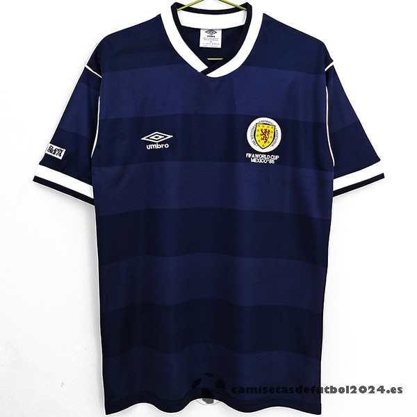 Casa Camiseta Escocia Retro 1987 1988 Azul Venta Replicas