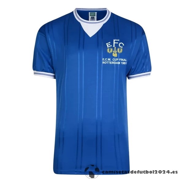 Casa Camiseta Everton Retro 1985 Azul Venta Replicas