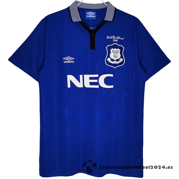 Casa Camiseta Everton Retro 1995 Azul Venta Replicas