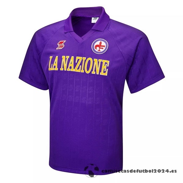 Casa Camiseta Fiorentina Retro 1989 1991 Purpura Venta Replicas