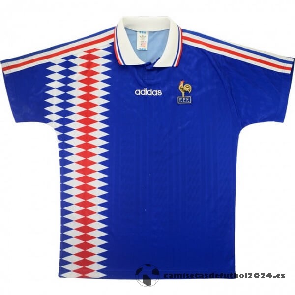 Casa Camiseta Francia Retro 1994 Azul Venta Replicas