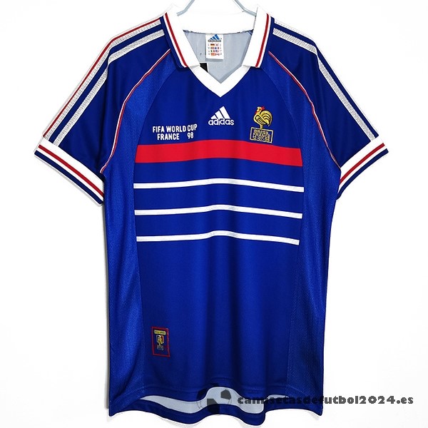 Casa Camiseta Francia Retro 1998 Azul Venta Replicas