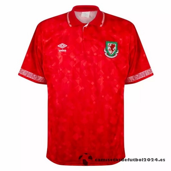 Casa Camiseta Gales Retro 1991 Rojo Venta Replicas