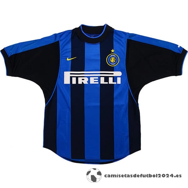 Casa Camiseta Inter Milán Retro 2000 2001 Azul Venta Replicas