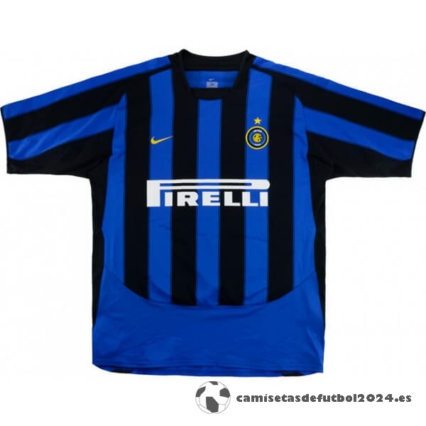 Casa Camiseta Inter Milán Retro 2003 2004 Azul Venta Replicas