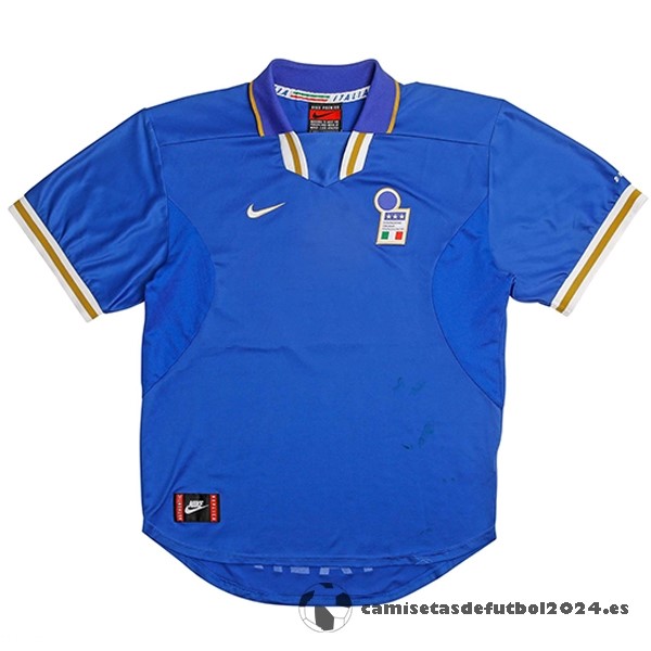 Casa Camiseta Italy Retro 1996 Azul Venta Replicas