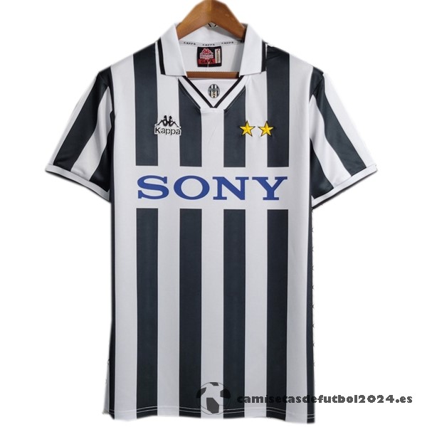 Casa Camiseta Juventus Retro 1995 1996 Negro Blanco Venta Replicas