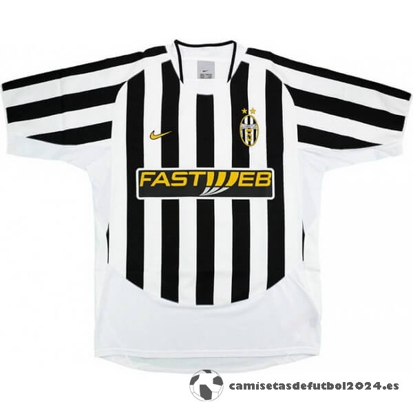 Casa Camiseta Juventus Retro 2003 2004 Negro Blanco Venta Replicas
