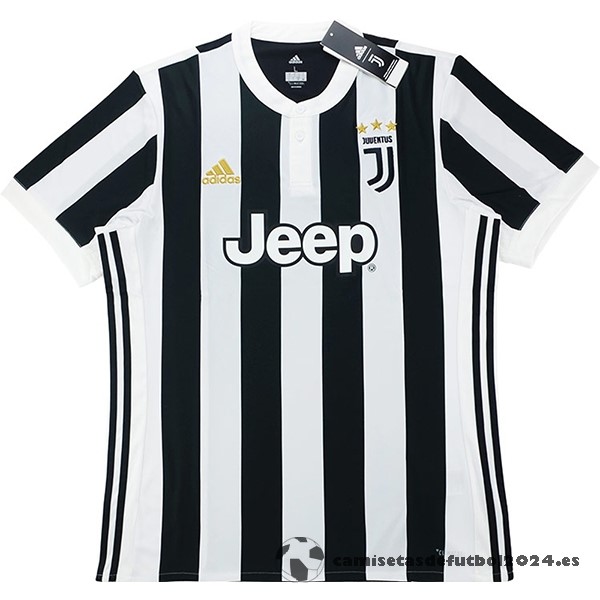 Casa Camiseta Juventus Retro 2017 2018 Negro Blanco Venta Replicas