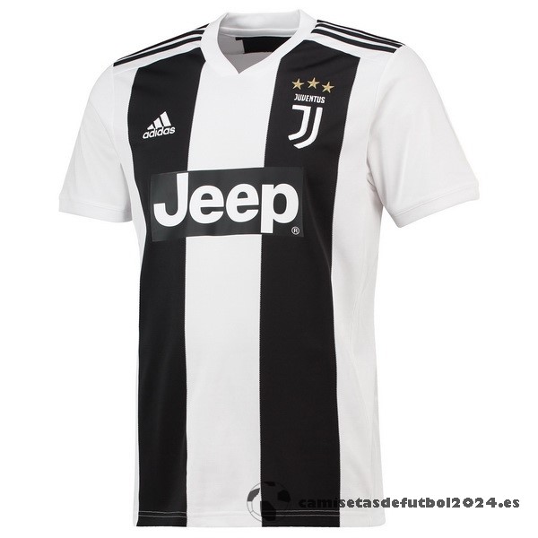 Casa Camiseta Juventus Retro 2018 2019 Negro Blanco Venta Replicas