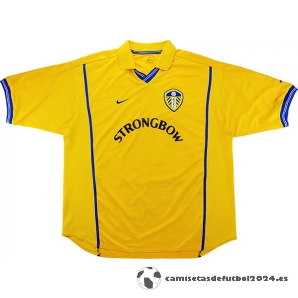Casa Camiseta Leeds United Retro 2000 2002 Amarillo Venta Replicas