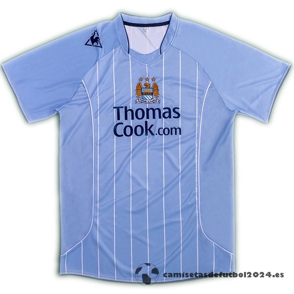 Casa Camiseta Manchester City Retro 2007 2008 Azul Venta Replicas