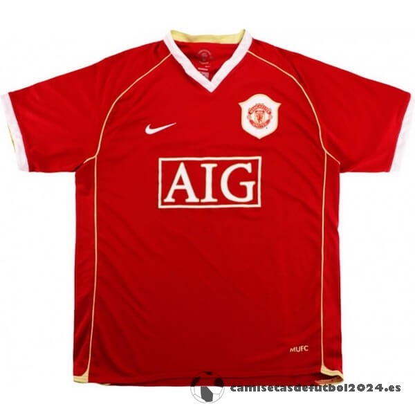 Casa Camiseta Manchester United Retro 2006 2007 Rojo Venta Replicas