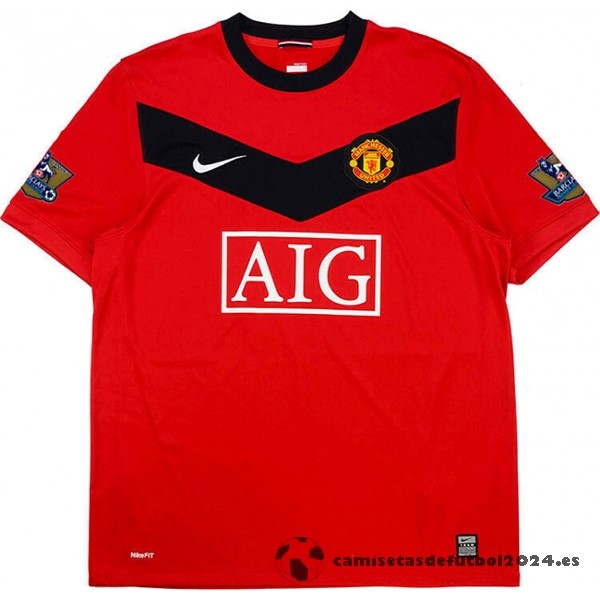 Casa Camiseta Manchester United Retro 2009 2010 Rojo Venta Replicas