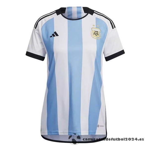 Casa Camiseta Mujer Argentina 2022 Azul Blanco Venta Replicas