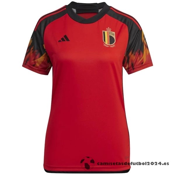 Casa Camiseta Mujer Bélgica 2022 Rojo Venta Replicas