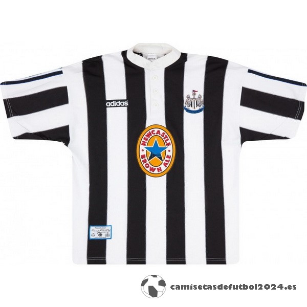 Casa Camiseta Newcastle United Retro 1995 1997 Negro Blanco Venta Replicas