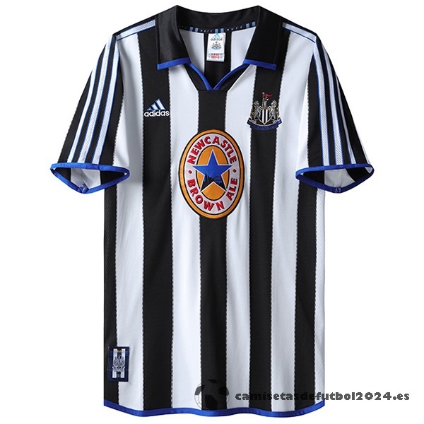 Casa Camiseta Newcastle United Retro 1999 2000 Negro Blanco Venta Replicas