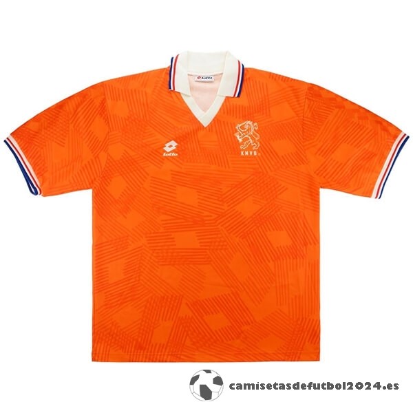 Casa Camiseta Países Bajos Retro 1991 1992 Naranja Venta Replicas