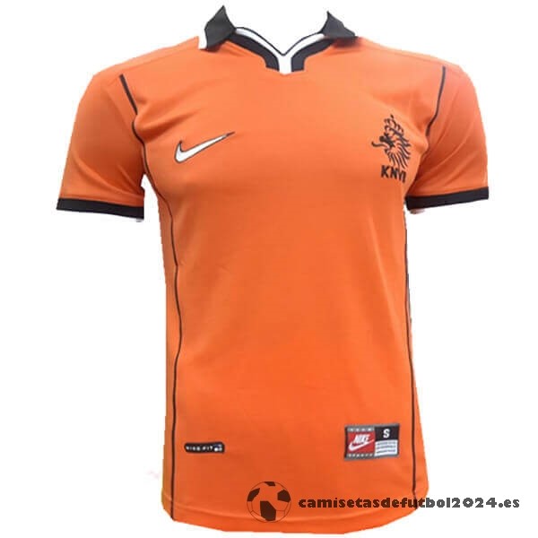 Casa Camiseta Países Bajos Retro 1998 Naranja Venta Replicas