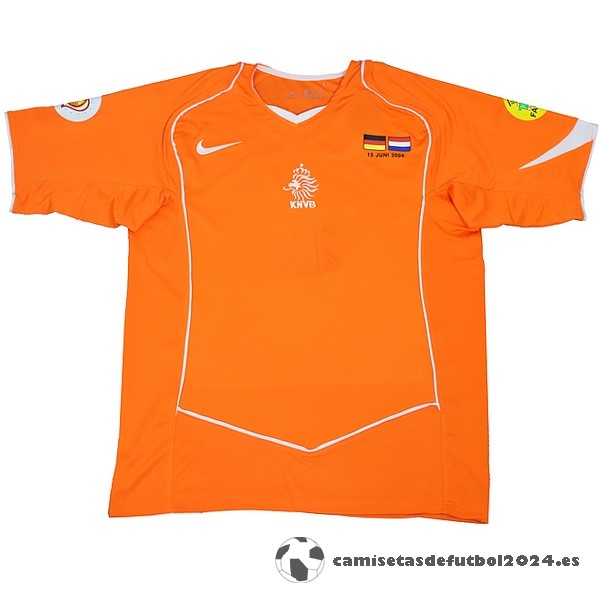 Casa Camiseta Países Bajos Retro 2004 Naranja Venta Replicas