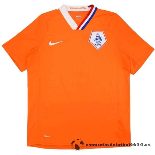 Casa Camiseta Países Bajos Retro 2008 2010 Naranja Venta Replicas
