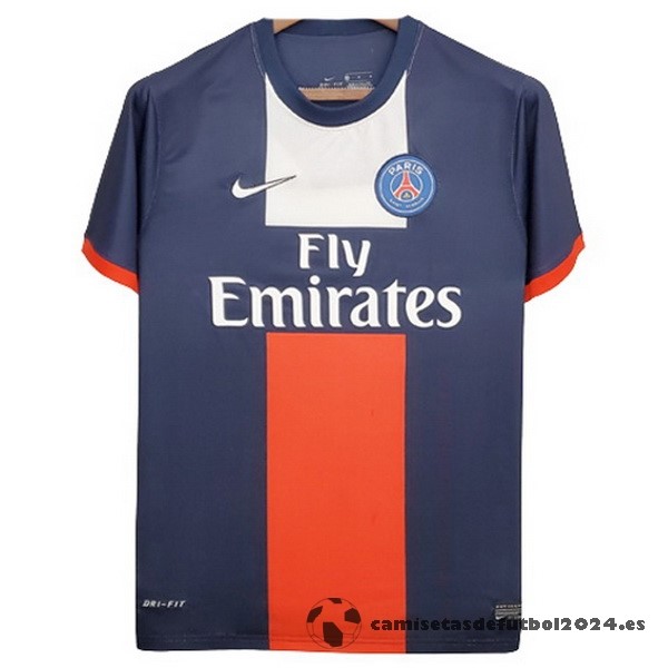 Casa Camiseta Paris Saint Germain Retro 2013 2014 Azul Venta Replicas