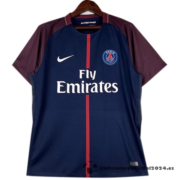 Casa Camiseta Paris Saint Germain Retro 2017 2018 Azul Venta Replicas
