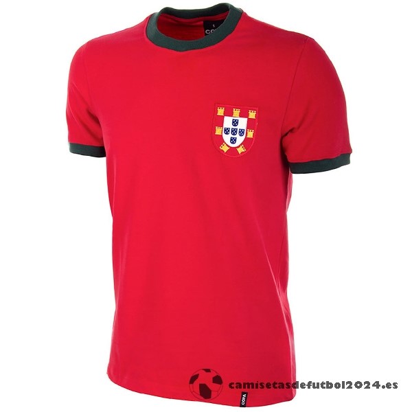 Casa Camiseta Portugal Retro 1966 1969 Rojo Venta Replicas