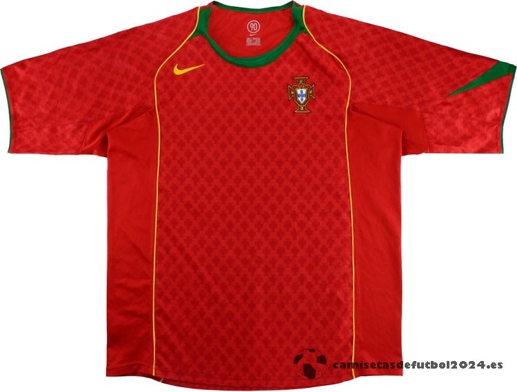 Casa Camiseta Portugal Retro 2004 Rojo Venta Replicas