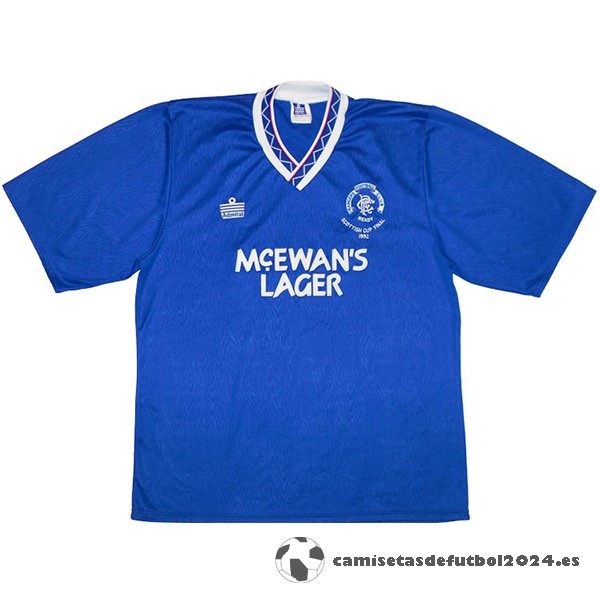 Casa Camiseta Rangers Retro 1992 Azul Venta Replicas